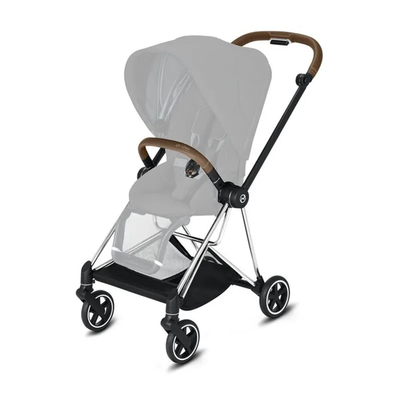 Duo Poussette Compacte Mios Chrome Brown/Simply Flowers Beige - 0m+-8