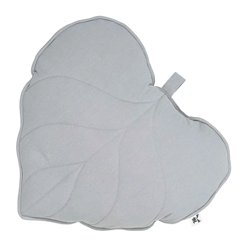 Coussin décoratif Feuille Gris - 45x40x10cm-0