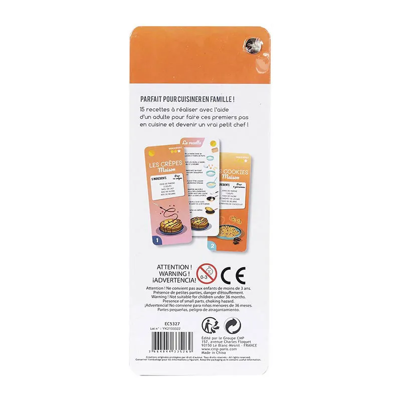 Carte éduc. Recettes du cuisinier - 20x8x4,5cm-6