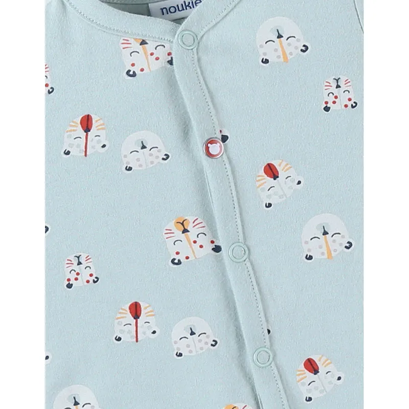 Dors-bien sans pieds Tigre - Bleu-2