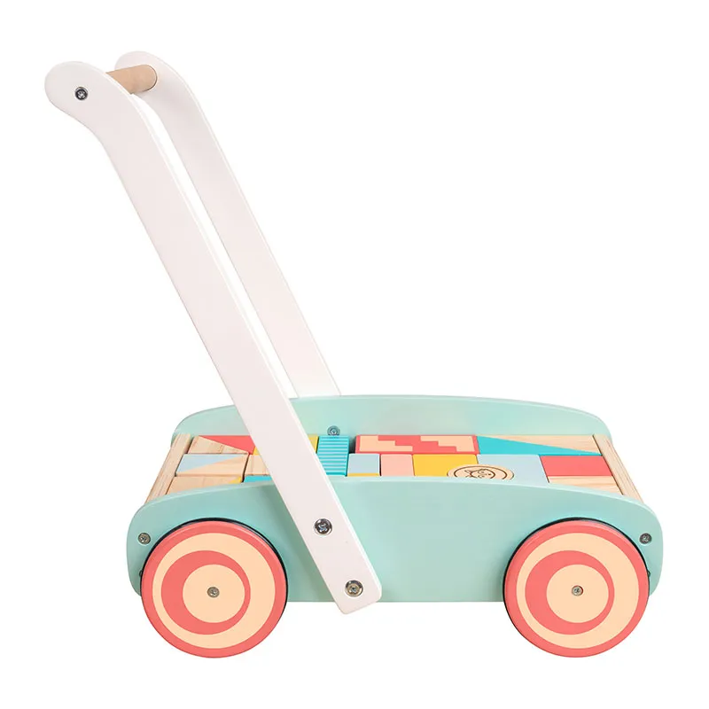 Chariot de marche + Cubes Bois Owl & Fox - 12m+-2