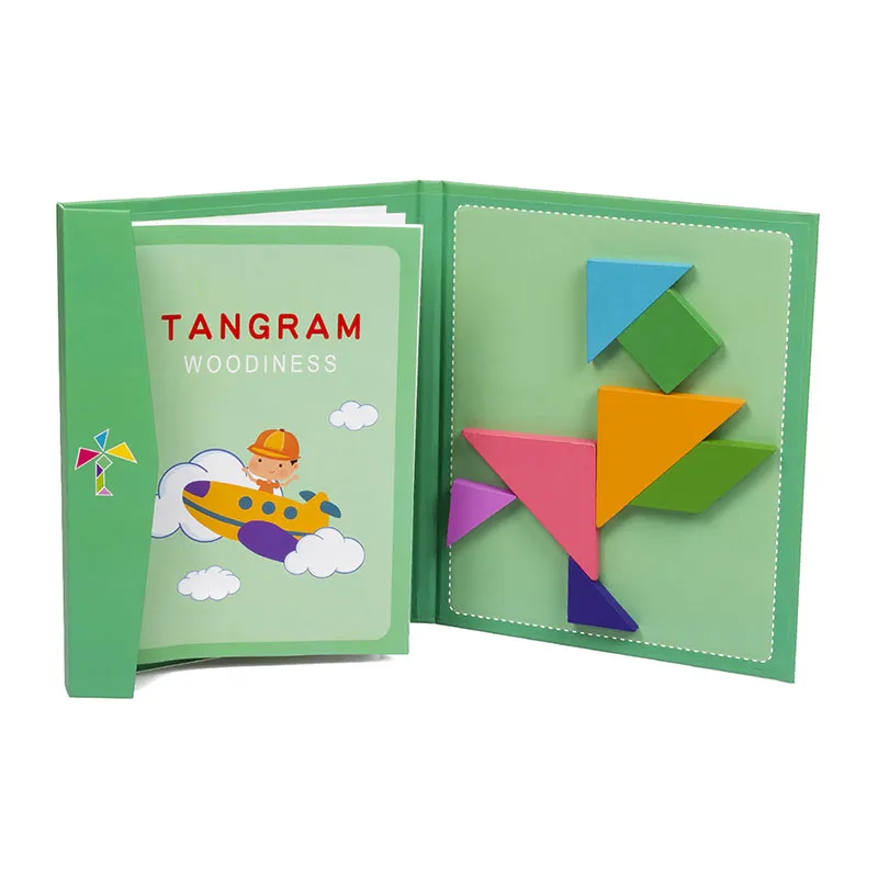 Livre + Tangram magnét. 7pcs - 36m+-0