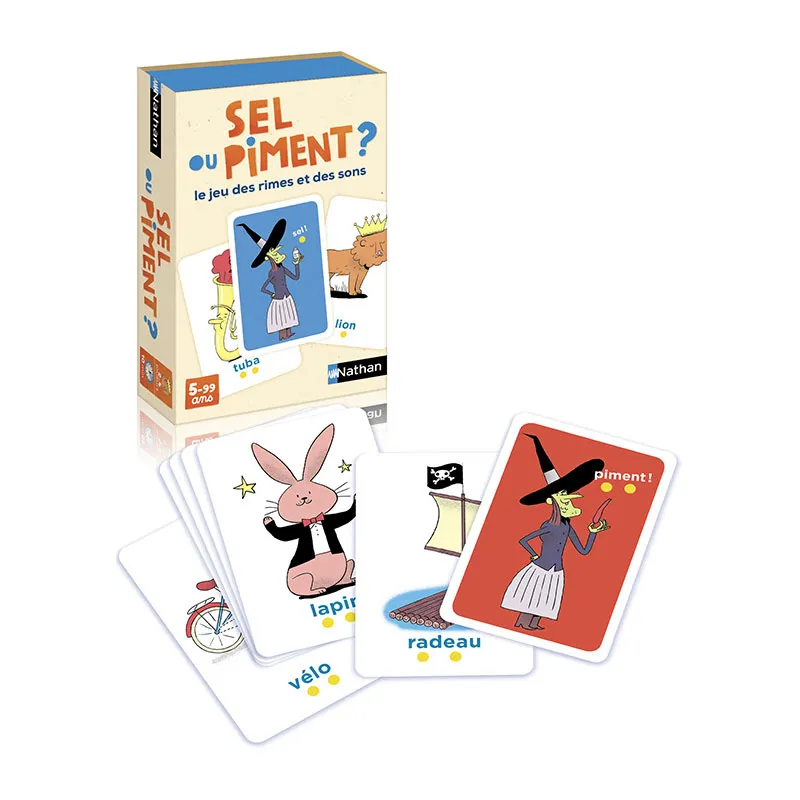 Jeu de cartes Sel ou piment ? 76pcs - 5+-0