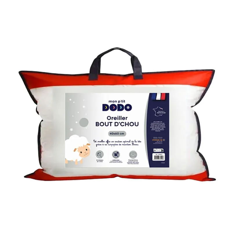 Oreiller Bout d'chou Blanc - 40x60cm-3