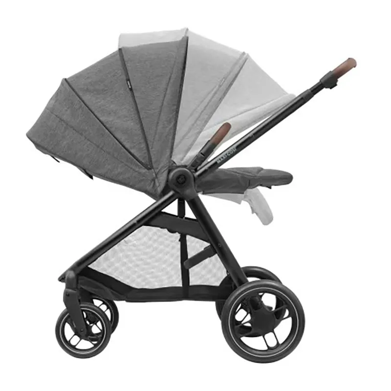 Trio Poussette Compacte Street + Cosi Cabriofix sans base + Nacelle Oria + Adaptateurs Grey - 0m+-4