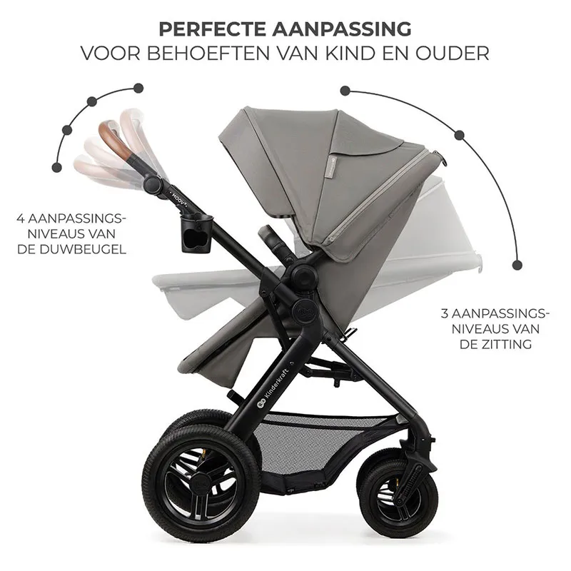 Poussette Moov 2 Air 3en1 Gris clair - 0m+-9