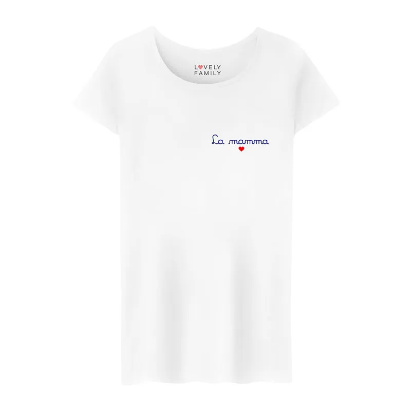 T-shirt La mamma BIO - Blanc-0