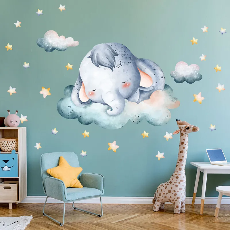 Stickers - Éléphant au pays des rêves-1