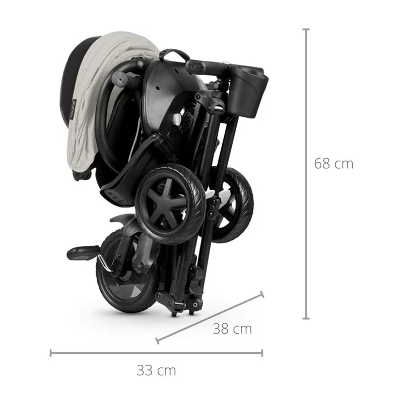 Tricycle Qplay 6en1 Nova Niello Gris - 10m+-9