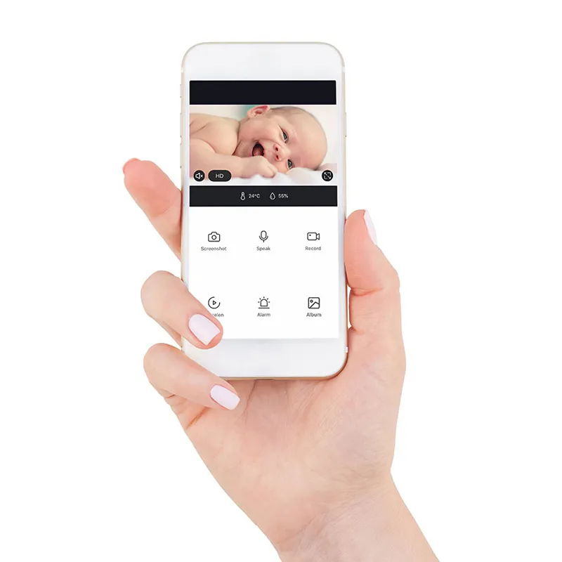 Babyphone SmartBaby5BK Wifi Caméra - Noir-7