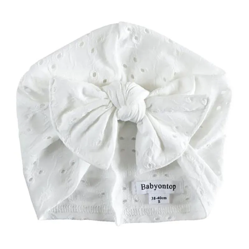 Turban Mary Noeud Bunny Enfant/Adulte - Blanc-0