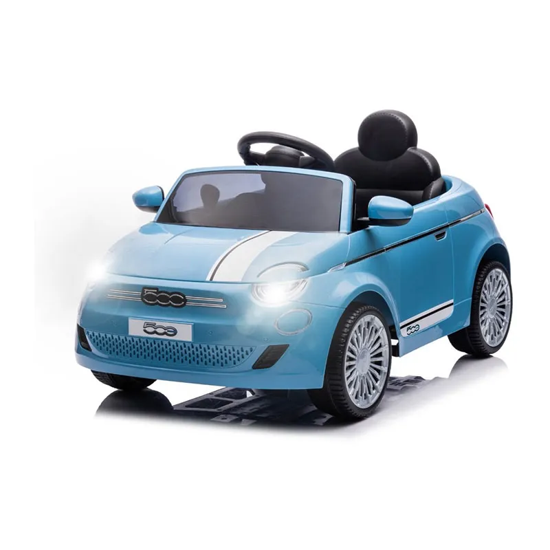 Voiture à batterie Fiat 500e Bleu - 36m+-0