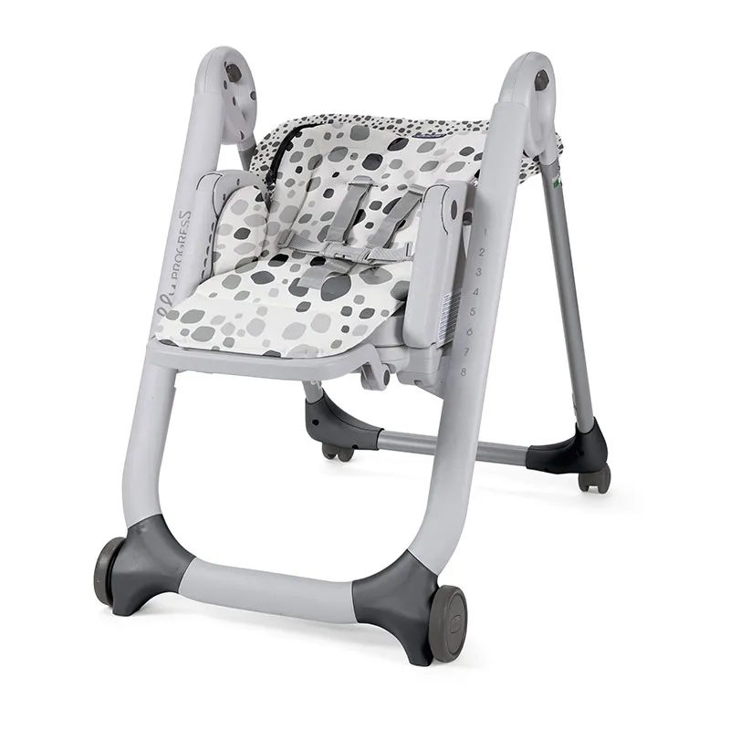 Chaise haute Polly Progres5 Gris - 0m+-8
