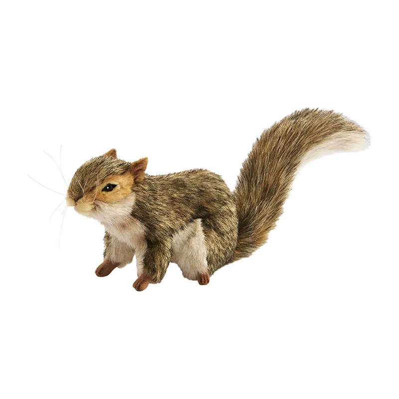 Peluche Écureuil Gris Hansa - 22cm-1