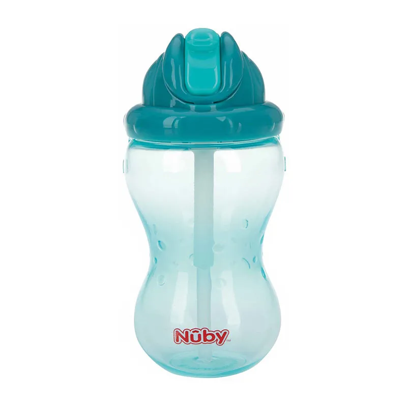 Gobelet anti-goutte Flip-it avec paille 360ml Aqua - 12m+-0