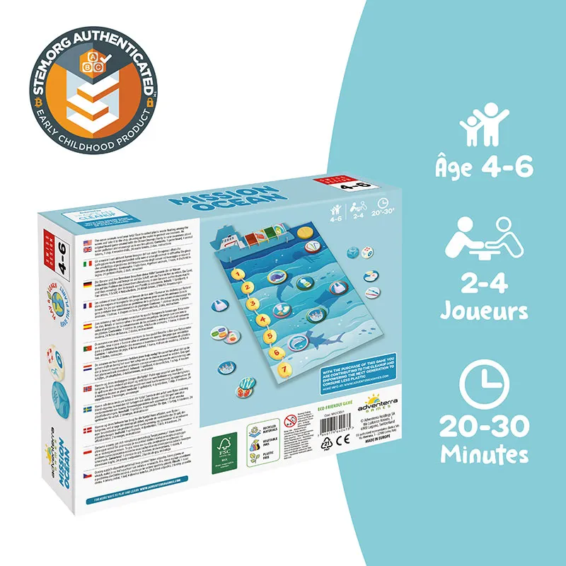 Jeu éducatif Mission Océan - 4+-4