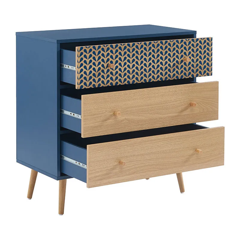 Commode Capucine Bleu pétrole - 78x39.5x80cm-5