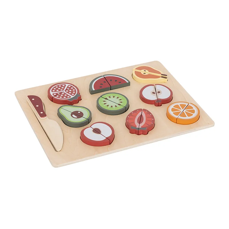 Jeu de fruits à couper Bois Ferme - 30x22,5cm-2