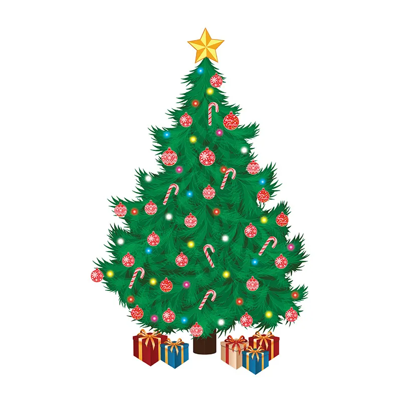 Stickers - Sapin de Noël traditionnel-3