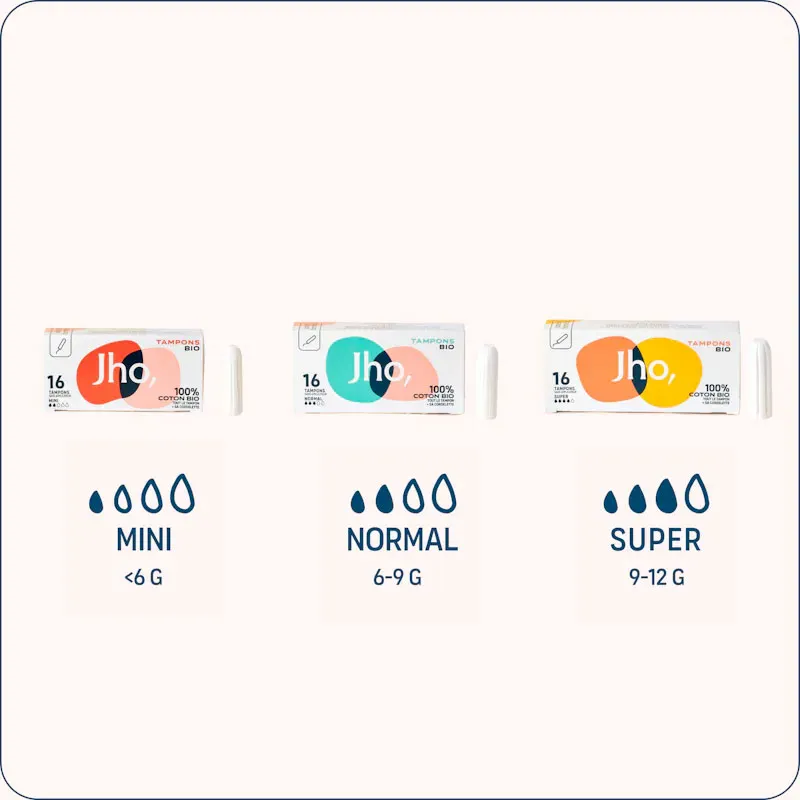Tampons sans applicateur normal Coton BIO - 2x16-2