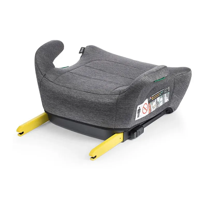 Rehausseur Gekko i-Fix i-Size/Isofix 125-150cm - Grey Dobby-1