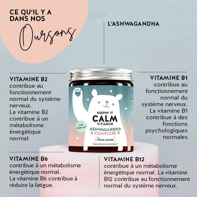 Keepin'it Calm Vitamines Ashwagandha & Complexe B - 60 Gummies-8