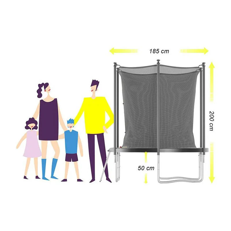 Trampoline 6FT Noir - ø185cm-2