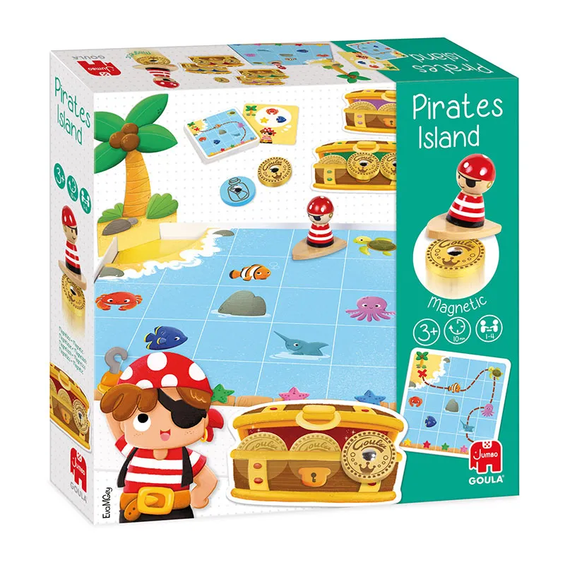 Jeu de société magnétique Île des pirates 37pcs - 36m+-0