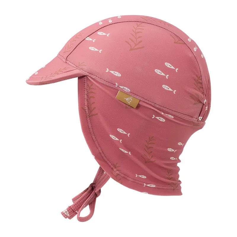 Casquette longue Anti-UV - Ocean Rouge-1