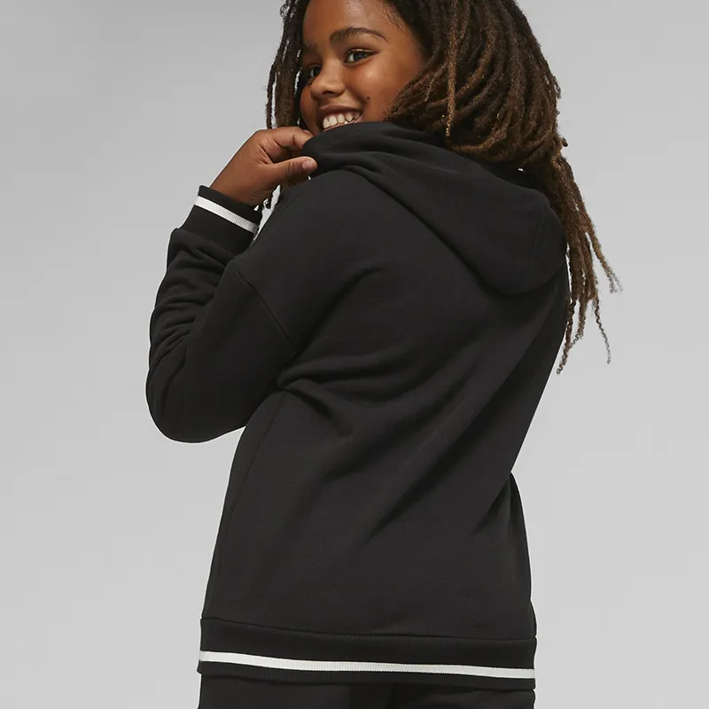 Sweat à capuche Squad Puma Fille - Noir/Blanc-4
