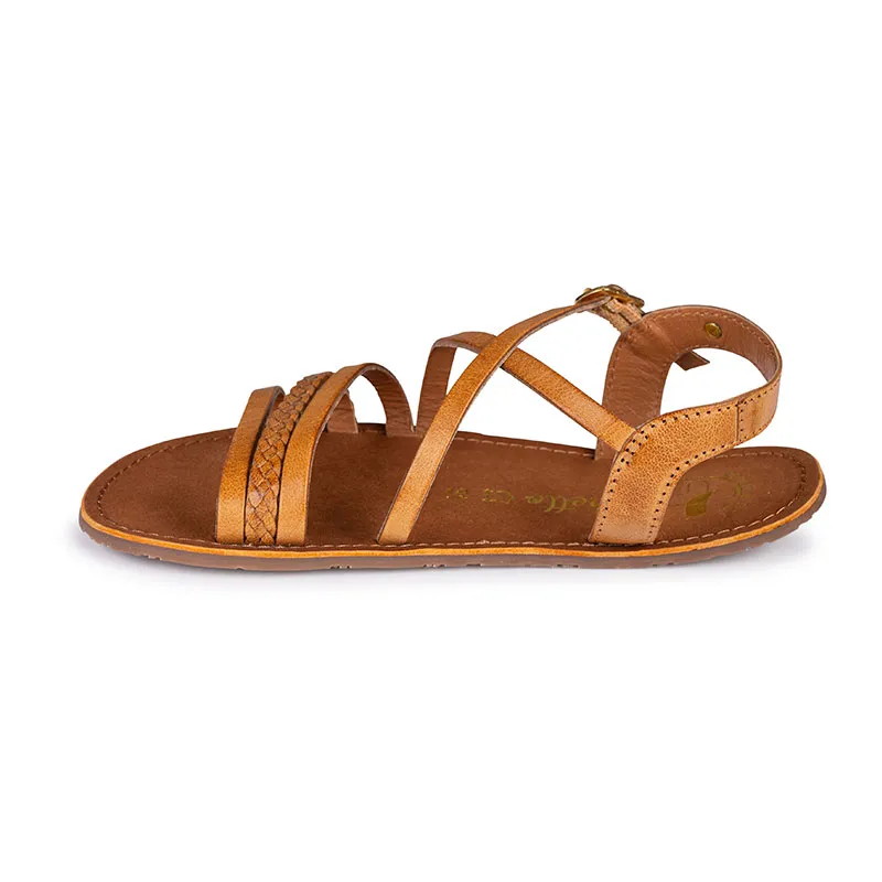 Sandales Barefoot Cuir - Naturel-1