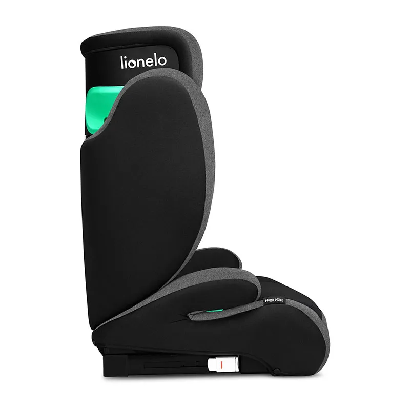 Siège-auto I-Size/Isofix ou Ceinturé Hugo 100-150cm - Black Grey-7
