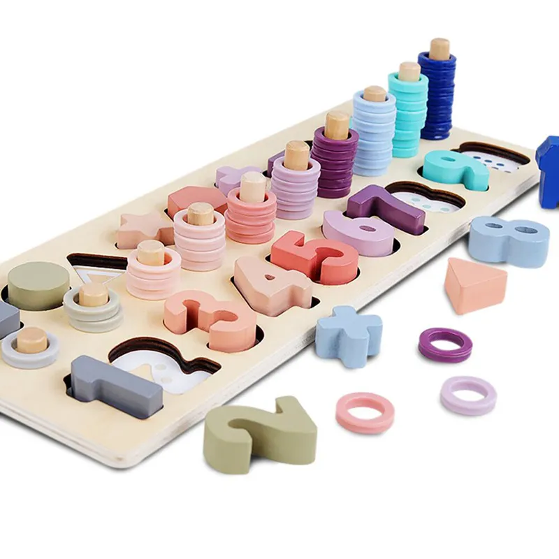 Puzzle pour apprendre les chiffres & apprendre à compter - 4+-5