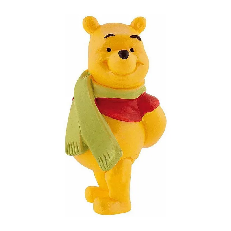 Figurine Winnie l'ourson avec écharpe - 6cm-0