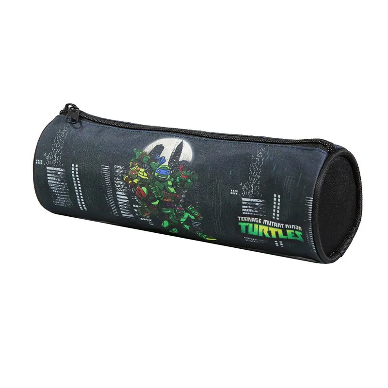 Trousse ronde Tortues Ninja Noir - 22x7cm-1