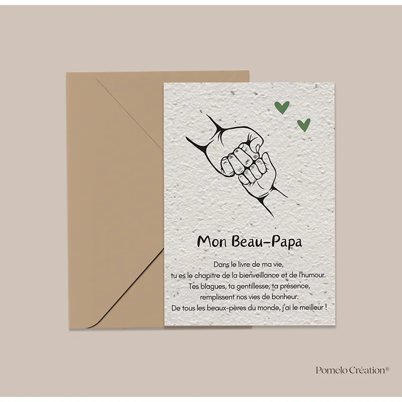 Carte à planter A6 - Mon Beau Papa-3