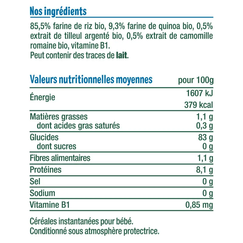 1x200g Céréales Nuit BIO - 4m+-2