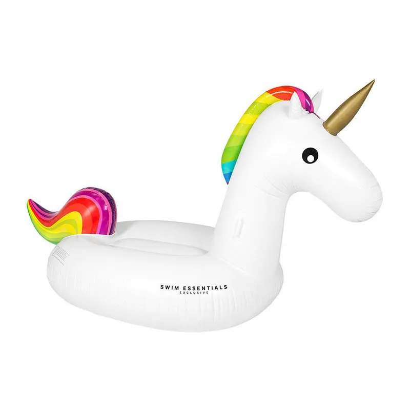 Licorne gonflable Blanc/Multi. 150cm - 6+-1