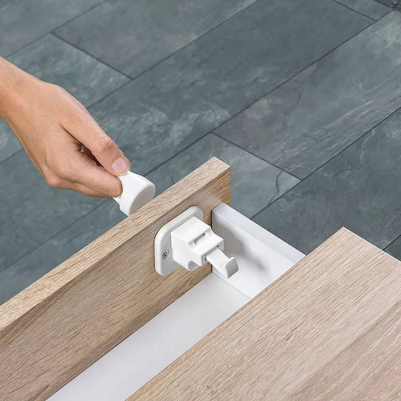 Serrure magnétique - Blanc-0