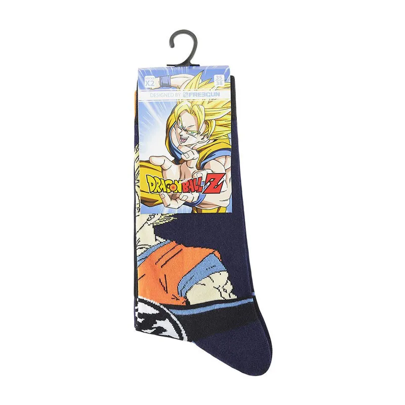 4 paires de Chaussettes Garçon Dragon Ball Z - Noir/Rouge/Orange/Gris/Jaune-11