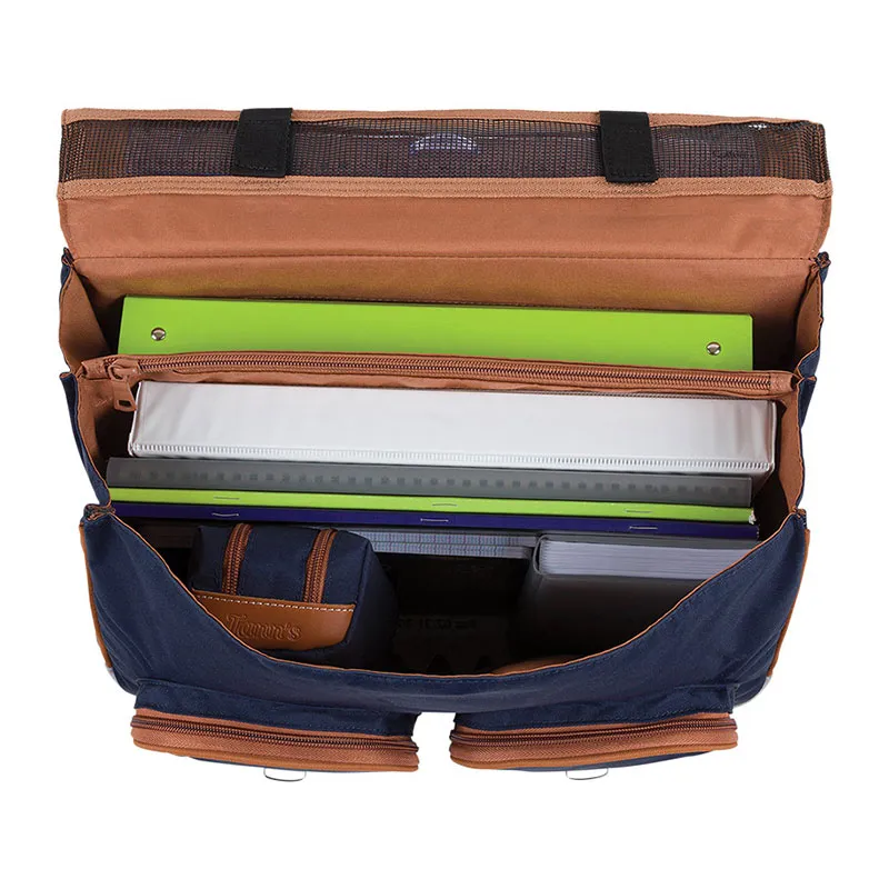 Trolley 41 cm Tristan - Bleu/Rouge-4
