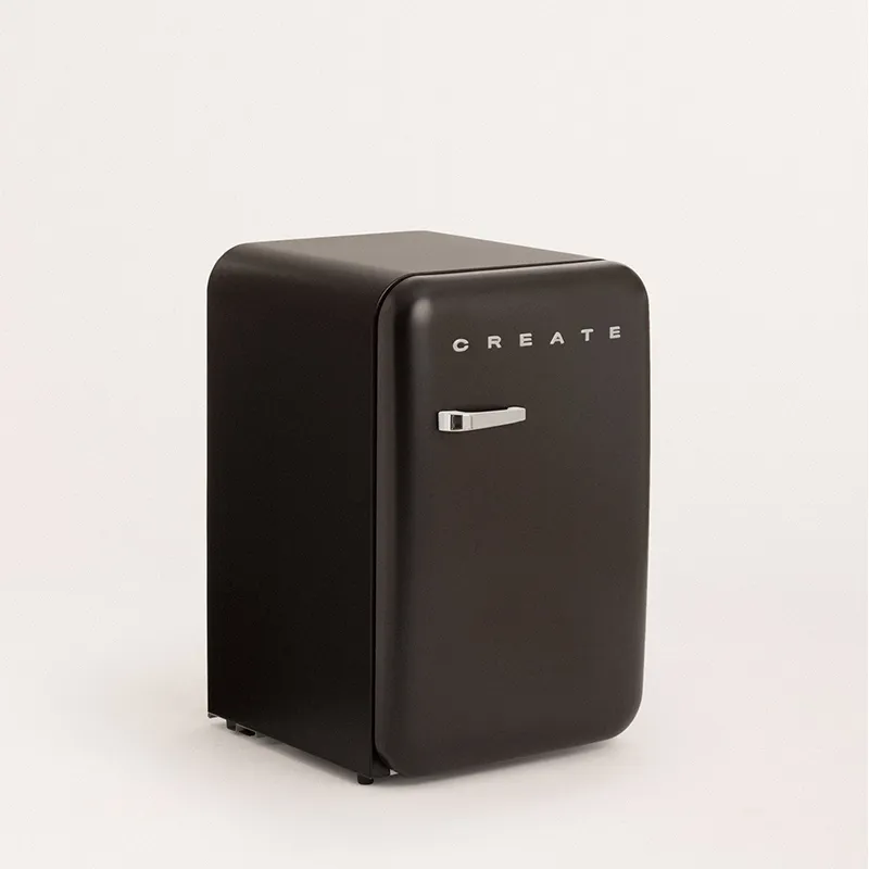 Réfrigérateur Retro-style 107L - Noir-2