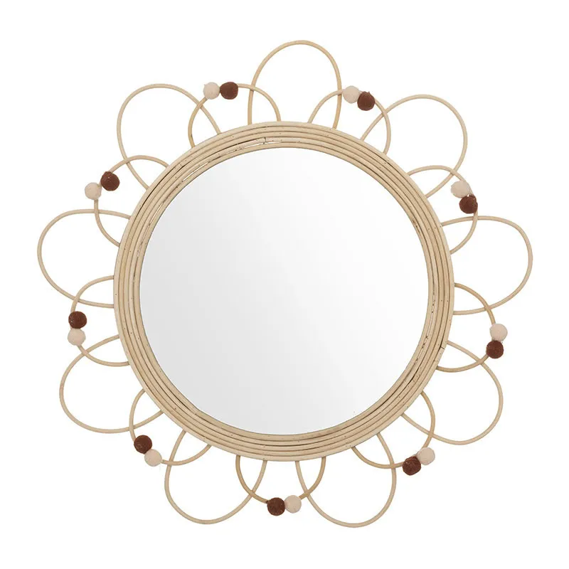 Miroir Rotin Campagne - ø38cm-0