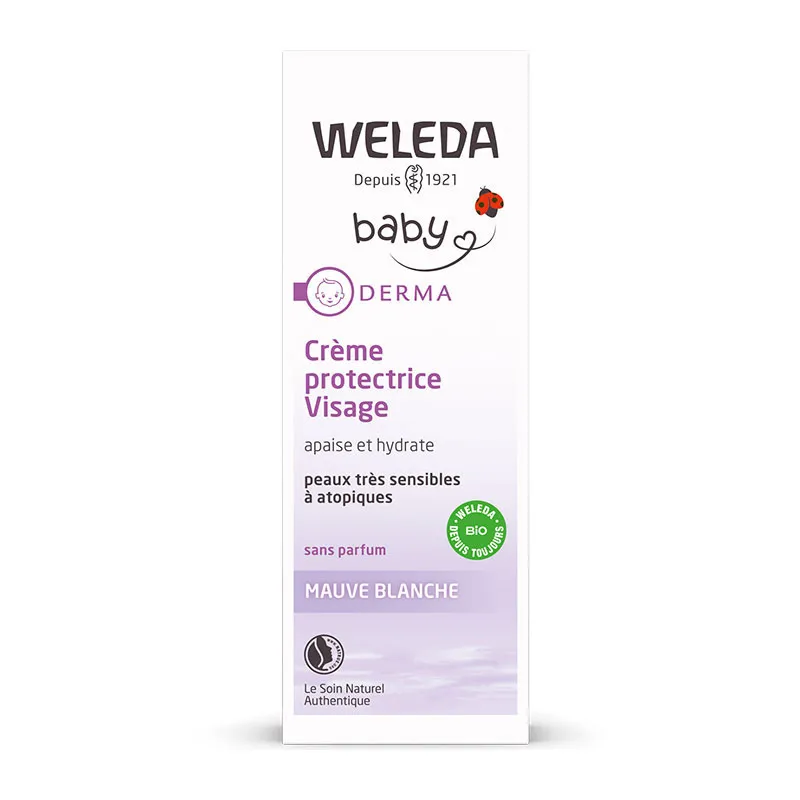 2 Crèmes protectrices Visage Mauve Blanche BIO - 2x50ml-1