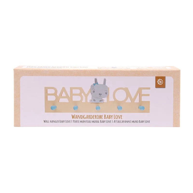 Patère Baby Love Lapin - 39,5x13cm-4