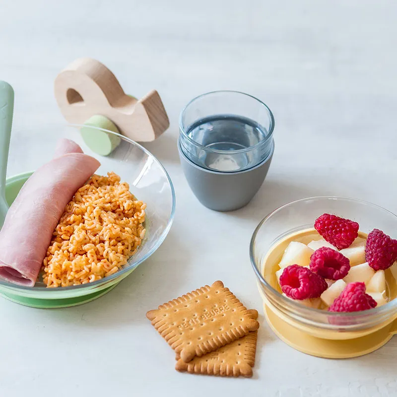 Coffret repas 3 pcs Verre Jaune Béaba - 4m+-2