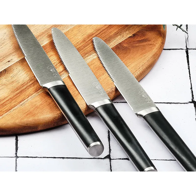 Bloc 12 couteaux cuisine/à steak Jona Loviisa - Lame 9/13/18/20cm-7