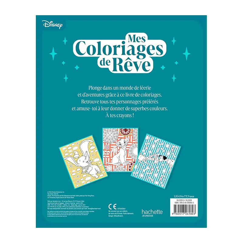 Mes coloriages de rêve Disney - 6+-1