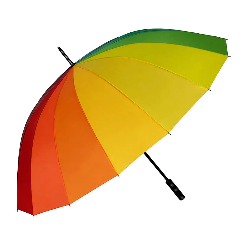 Grand parapluie golf Arc en ciel D.125cm Impliva - Multicolore-0