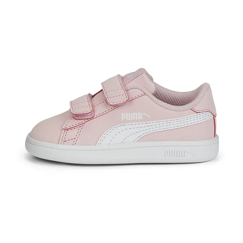 Baskets Bébé Smash V2 Buck Puma - Rose/Blanc-1